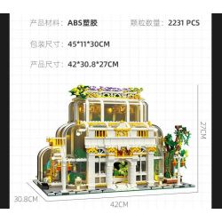 JIESTAR JJ9044 9044 VƯỜN THỰC VẬT CỔ ĐIỂN bộ đồ chơi xếp lắp ráp ghép mô hình Creator NEOCLASSICAL BOTANICAL GARDEN Sáng Tạo 2231 khối