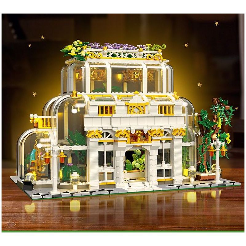 JIESTAR JJ9044 9044 VƯỜN THỰC VẬT CỔ ĐIỂN bộ đồ chơi xếp lắp ráp ghép mô hình Creator NEOCLASSICAL BOTANICAL GARDEN Sáng Tạo 2231 khối