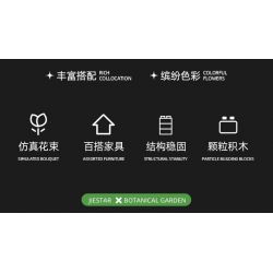 JIESTAR JJ9044 9044 VƯỜN THỰC VẬT CỔ ĐIỂN bộ đồ chơi xếp lắp ráp ghép mô hình Creator NEOCLASSICAL BOTANICAL GARDEN Sáng Tạo 2231 khối