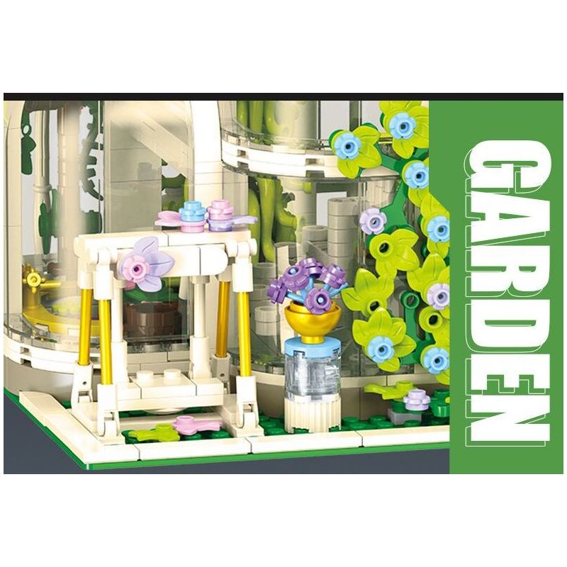 JIESTAR JJ9044 9044 VƯỜN THỰC VẬT CỔ ĐIỂN bộ đồ chơi xếp lắp ráp ghép mô hình Creator NEOCLASSICAL BOTANICAL GARDEN Sáng Tạo 2231 khối