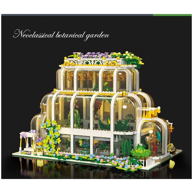 JIESTAR JJ9044 9044 VƯỜN THỰC VẬT CỔ ĐIỂN bộ đồ chơi xếp lắp ráp ghép mô hình Creator NEOCLASSICAL BOTANICAL GARDEN Sáng Tạo 2231 khối
