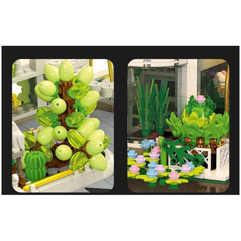 JIESTAR JJ9044 9044 VƯỜN THỰC VẬT CỔ ĐIỂN bộ đồ chơi xếp lắp ráp ghép mô hình Creator NEOCLASSICAL BOTANICAL GARDEN Sáng Tạo 2231 khối