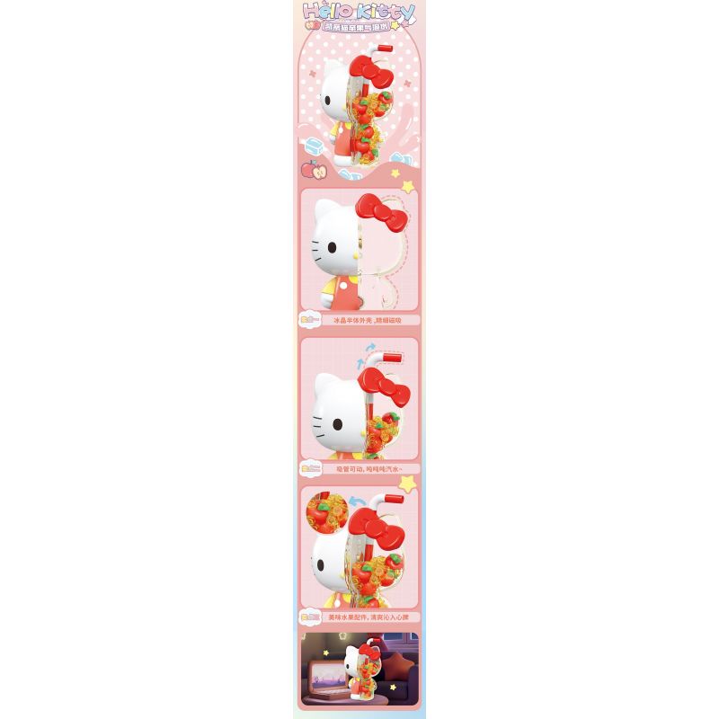 TOP TOY TC1326 1326 SANRIO BUBBLE SODA BIG DOLL NƯỚC CÓ GA TÁO HELLO KITTY bộ đồ chơi xếp lắp ráp ghép mô hình Movie & Game SANRIO CHARACTERS Phim Và Trò Chơi