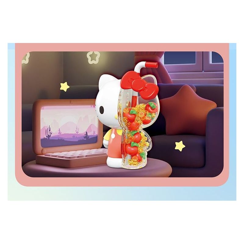 TOP TOY TC1326 1326 SANRIO BUBBLE SODA BIG DOLL NƯỚC CÓ GA TÁO HELLO KITTY bộ đồ chơi xếp lắp ráp ghép mô hình Movie & Game SANRIO CHARACTERS Phim Và Trò Chơi