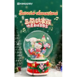 KEEPPLEY K20836 20836 HỘP NHẠC GIÁNG SINH SANRIO MAKE WISH bộ đồ chơi xếp lắp ráp ghép mô hình Movie & Game SANRIO CHARACTERS Phim Và Trò Chơi