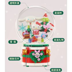 KEEPPLEY K20836 20836 HỘP NHẠC GIÁNG SINH SANRIO MAKE WISH bộ đồ chơi xếp lắp ráp ghép mô hình Movie & Game SANRIO CHARACTERS Phim Và Trò Chơi