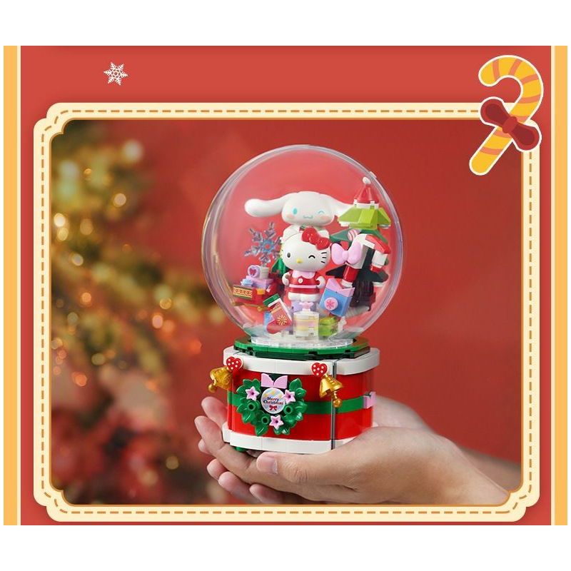 KEEPPLEY K20836 20836 HỘP NHẠC GIÁNG SINH SANRIO MAKE WISH bộ đồ chơi xếp lắp ráp ghép mô hình Movie & Game SANRIO CHARACTERS Phim Và Trò Chơi