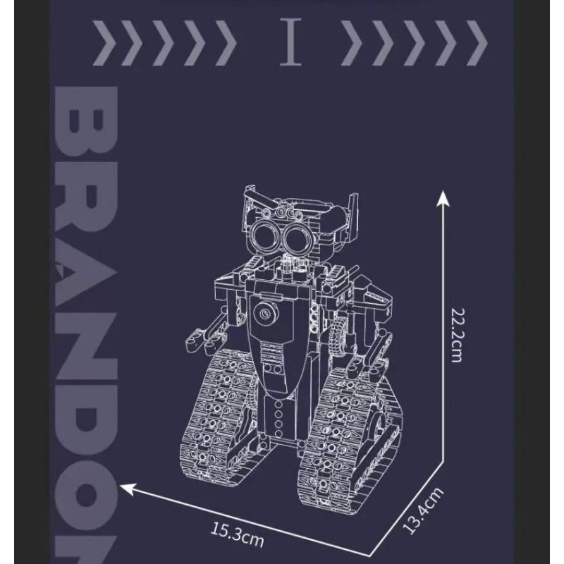 MouldKing 15082 Mould King 15082 ROBOT BA BIẾN HÌNH LIÊN SAO BRANDON bộ đồ chơi xếp lắp ráp ghép mô hình Technic Kỹ Thuật Công Nghệ Cao Mô Hình Phương Tiện 536 khối