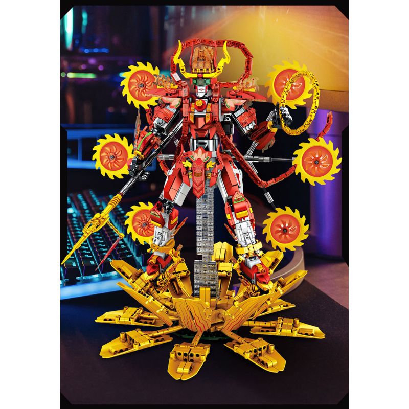 FORANGE FC1518 1518 CƠ KHÍ VÔ TẬN CƠN THỊNH NỘ CỦA PHẬT NEZHA bộ đồ chơi xếp lắp ráp ghép mô hình INFINITE MECH 1772 khối