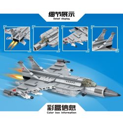 MINGDI LEIBAO K0921 0921 MÁY BAY ĐÁNH CHẶN WIE-25 bộ đồ chơi xếp lắp ráp ghép mô hình Military Army Quân Sự Bộ Đội 422 khối