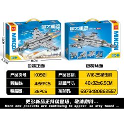 MINGDI LEIBAO K0921 0921 MÁY BAY ĐÁNH CHẶN WIE-25 bộ đồ chơi xếp lắp ráp ghép mô hình Military Army Quân Sự Bộ Đội 422 khối
