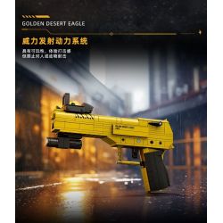 GUDI 70011 SIÊU TÍCH LŨY TINH ANH ĐẠI BÀNG CÁT VÀNG bộ đồ chơi xếp lắp ráp ghép mô hình Military Army GOLDEN DESERT EAGLE Quân Sự Bộ Đội 314 khối