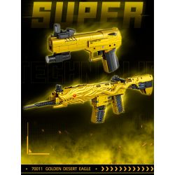 GUDI 70012 SIÊU TÍCH LŨY TINH HOA M416 RỒNG VÀNG NĂM MÓNG bộ đồ chơi xếp lắp ráp ghép mô hình Military Army M416 GOLDEN DRAGON Quân Sự Bộ Đội 519 khối