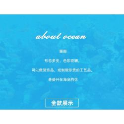 Kazi KY80058 80058 THẾ GIỚI BIỂN CORAL 8 KIỂU bộ đồ chơi xếp lắp ráp ghép mô hình Creator OCEAN Sáng Tạo 1167 khối