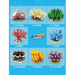 Kazi KY80058 80058 THẾ GIỚI BIỂN CORAL 8 KIỂU bộ đồ chơi xếp lắp ráp ghép mô hình Creator OCEAN Sáng Tạo 1167 khối
