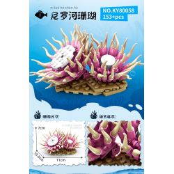 Kazi KY80058 80058 THẾ GIỚI BIỂN CORAL 8 KIỂU bộ đồ chơi xếp lắp ráp ghép mô hình Creator OCEAN Sáng Tạo 1167 khối
