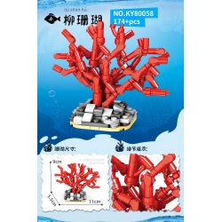 Kazi KY80058 80058 THẾ GIỚI BIỂN CORAL 8 KIỂU bộ đồ chơi xếp lắp ráp ghép mô hình Creator OCEAN Sáng Tạo 1167 khối