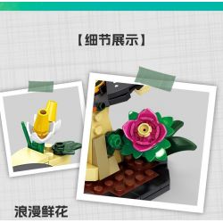 Kazi KY80059 80059 CÔN TRÙNG VÀ HOA 6 LOẠI THIÊN ĐƯỜNG PAPILIO BƯỚM CHÚA CHUỒN BỌ CÁNH CỨNG TÊ GIÁC VE SẦU bộ đồ chơi xếp lắp ráp ghép mô hình Creator INSECT AND FLOWERS Sáng Tạo 1029 khối