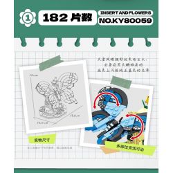 Kazi KY80059 80059 CÔN TRÙNG VÀ HOA 6 LOẠI THIÊN ĐƯỜNG PAPILIO BƯỚM CHÚA CHUỒN BỌ CÁNH CỨNG TÊ GIÁC VE SẦU bộ đồ chơi xếp lắp ráp ghép mô hình Creator INSECT AND FLOWERS Sáng Tạo 1029 khối