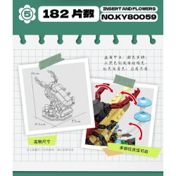 Kazi KY80059 80059 CÔN TRÙNG VÀ HOA 6 LOẠI THIÊN ĐƯỜNG PAPILIO BƯỚM CHÚA CHUỒN BỌ CÁNH CỨNG TÊ GIÁC VE SẦU bộ đồ chơi xếp lắp ráp ghép mô hình Creator INSECT AND FLOWERS Sáng Tạo 1029 khối