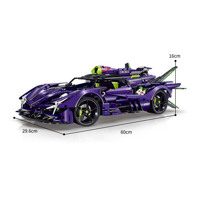 GULY 10614 LERU 10714 SIÊU XE APOLLO EVO tỷ lệ 1:8 bộ đồ chơi xếp lắp ráp ghép mô hình Technic Kỹ Thuật Công Nghệ Cao Mô Hình Phương Tiện 3909 khối