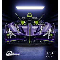 GULY 10614 LERU 10714 SIÊU XE APOLLO EVO tỷ lệ 1:8 bộ đồ chơi xếp lắp ráp ghép mô hình Technic Kỹ Thuật Công Nghệ Cao Mô Hình Phương Tiện 3909 khối