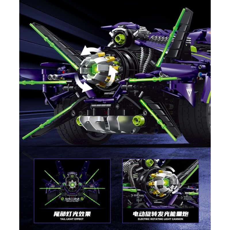 GULY 10614 LERU 10714 SIÊU XE APOLLO EVO tỷ lệ 1:8 bộ đồ chơi xếp lắp ráp ghép mô hình Technic Kỹ Thuật Công Nghệ Cao Mô Hình Phương Tiện 3909 khối