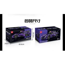 GULY 10614 LERU 10714 SIÊU XE APOLLO EVO tỷ lệ 1:8 bộ đồ chơi xếp lắp ráp ghép mô hình Technic Kỹ Thuật Công Nghệ Cao Mô Hình Phương Tiện 3909 khối