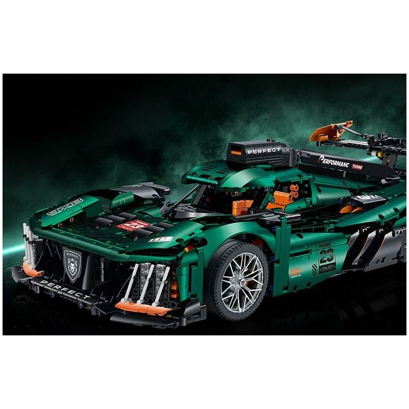 GULY 10616 LERU 10716 PEUGEOT 9X8 24 GIỜ CỦA SIÊU XE HYBRID LE MANS tỷ lệ 1:8 bộ đồ chơi xếp lắp ráp ghép mô hình Technic Kỹ Thuật Công Nghệ Cao Mô Hình Phương Tiện 3746 khối