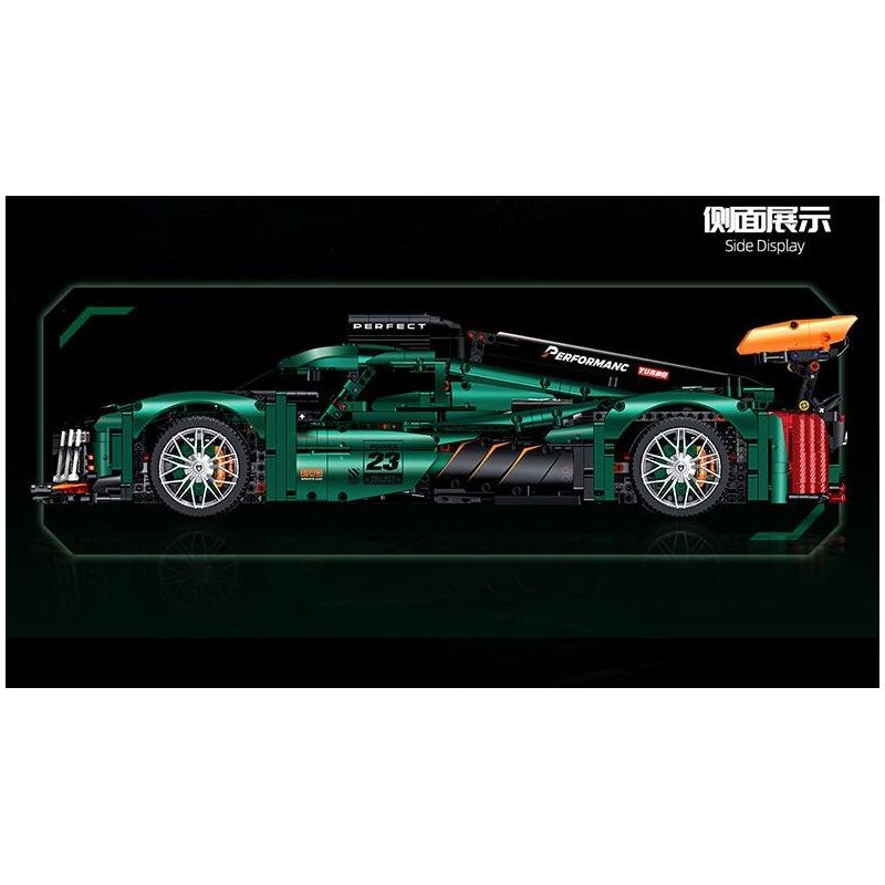 GULY 10616 LERU 10716 PEUGEOT 9X8 24 GIỜ CỦA SIÊU XE HYBRID LE MANS tỷ lệ 1:8 bộ đồ chơi xếp lắp ráp ghép mô hình Technic Kỹ Thuật Công Nghệ Cao Mô Hình Phương Tiện 3746 khối