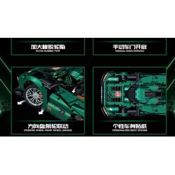 GULY 10616 LERU 10716 PEUGEOT 9X8 24 GIỜ CỦA SIÊU XE HYBRID LE MANS tỷ lệ 1:8 bộ đồ chơi xếp lắp ráp ghép mô hình Technic Kỹ Thuật Công Nghệ Cao Mô Hình Phương Tiện 3746 khối