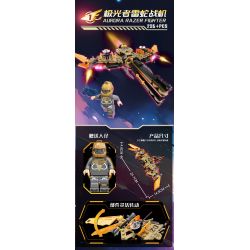 Kazi KY81058 81058 CUỘC TẤN CÔNG GIỮA CÁC VÌ SAO 4 MÁY BAY CHIẾN ĐẤU ĐA TỔ HỢP AURORA RAZER TÀU VŨ TRỤ EXOTIC JUMPER PHÁO HẠM RED FLAME CON THOI WASP bộ đồ chơi xếp lắp ráp ghép mô hình 995 khối