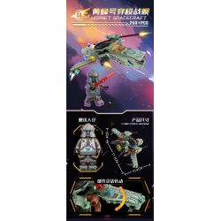 Kazi KY81058 81058 CUỘC TẤN CÔNG GIỮA CÁC VÌ SAO 4 MÁY BAY CHIẾN ĐẤU ĐA TỔ HỢP AURORA RAZER TÀU VŨ TRỤ EXOTIC JUMPER PHÁO HẠM RED FLAME CON THOI WASP bộ đồ chơi xếp lắp ráp ghép mô hình 995 khối