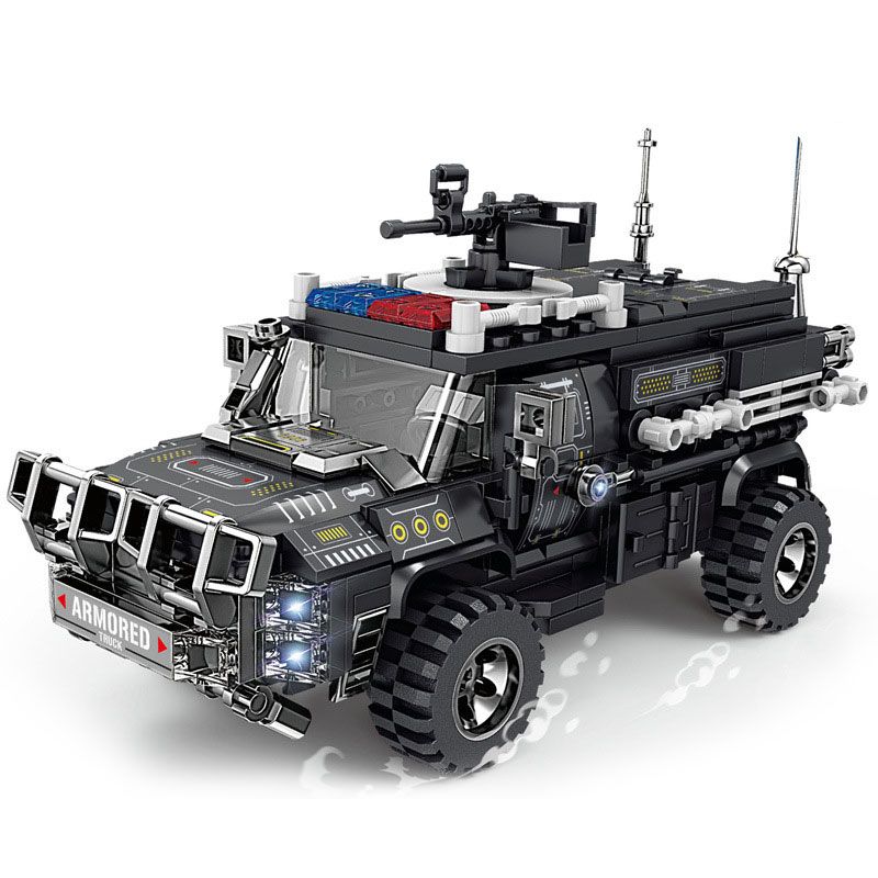 Kazi KY67305 67305 non  TÀU SÂN BAY CHỞ QUÂN SWAT THUNDER bộ đồ chơi xếp lắp ráp ghép mô hình SWAT FORCE 447 khối
