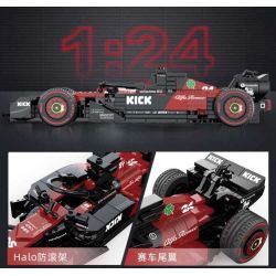 DECOOL BRICKCOOL 16021 YOLOPARK C55026 55026 ĐÁ ALFA ROMEO F1 C43 1:24 tỷ lệ 1:24 bộ đồ chơi xếp lắp ráp ghép mô hình Speed Champions Racing Cars ALFA ROMEO F1 TEAM ORLEN C43 2023 Đua Xe Công Thức 283 khối