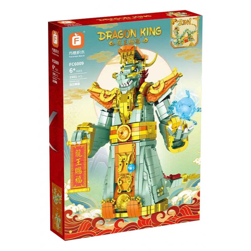 FORANGE FC6009 6009 PHƯỚC LÀNH TỪ VUA RỒNG bộ đồ chơi xếp lắp ráp ghép mô hình Creator DRAGON KING Sáng Tạo 1981 khối