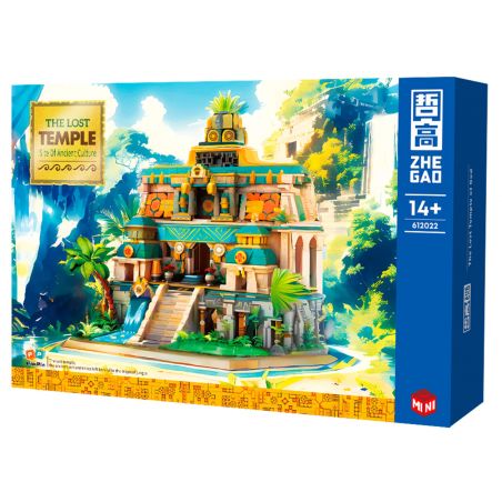 ZHEGAO 612022 NGÔI ĐỀN BỊ MẤT bộ đồ chơi xếp lắp ráp ghép mô hình THE LOST TEMPLE 1645 khối
