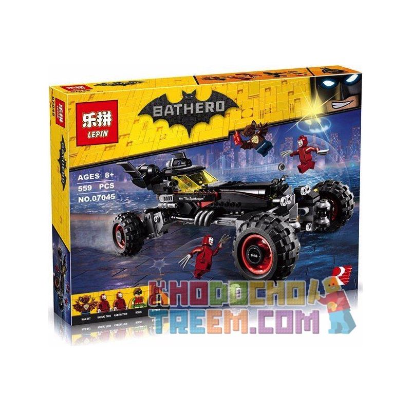 NOT Lego THE BATMOBILE 70905 JISI 7126 Bela Lari 10634 LEPIN 07045 SHENG YUAN/SY SY873 xếp lắp ráp ghép mô hình BATMOBILE XE Ô TÔ CỦA NGƯỜI DƠI The Lego Batman Movie Người Dơi Bảo Vệ Gotham 581 khối