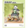 LOZ 1383 QUÁN TRÀ PANDA bộ đồ chơi xếp lắp ráp ghép mô hình 860 khối