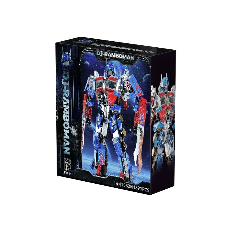 LINGRUI MODEL JIMU LIANGPIN 10525 non Lego PHIÊN BẢN B-MECHA FIERCE OPTIMUS PRIME bộ đồ chơi xếp lắp ráp ghép mô hình Movie & Game Phim Và Trò Chơi 1891 khối