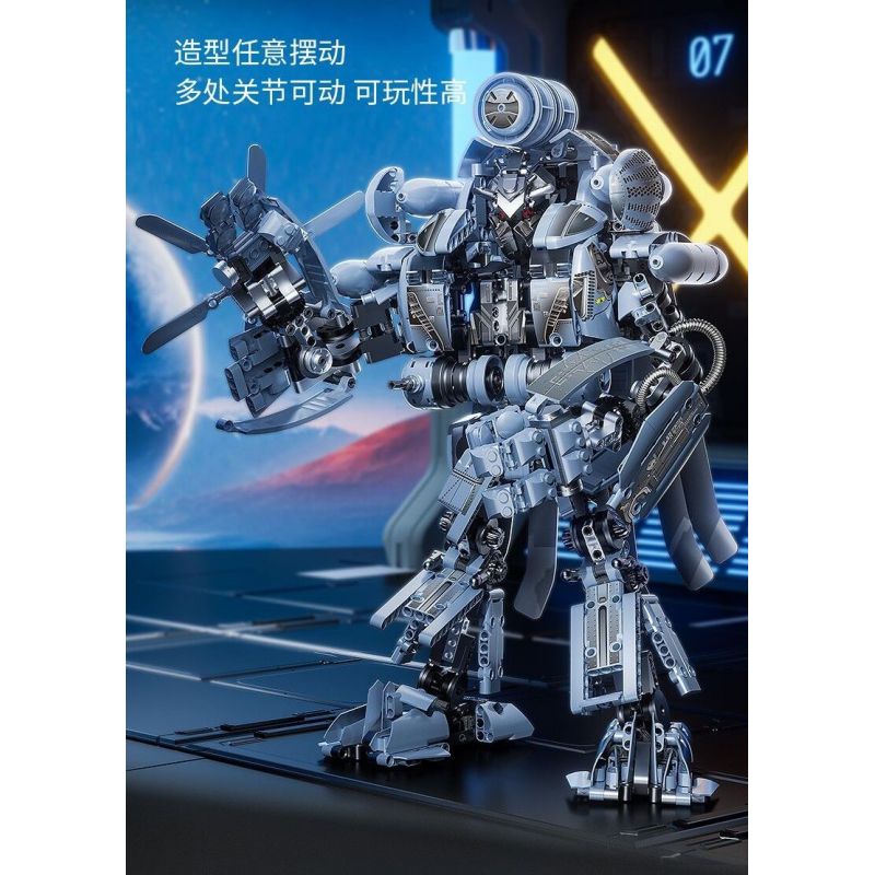 SHARP MODEL JIMULIANG PRODUCT 10525 ZAPE 10535 PHIÊN BẢN B-MECHA FIERCE OPTIMUS PRIME bộ đồ chơi xếp lắp ráp ghép mô hình Movie & Game Phim Và Trò Chơi 1891 khối
