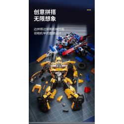 SHARP MODEL JIMULIANG PRODUCT 10526 ZAPE 10536 PHIÊN BẢN CHIẾN ĐẤU MECHA HẠNG BUMBLEBEE bộ đồ chơi xếp lắp ráp ghép mô hình Movie & Game Phim Và Trò Chơi 1923 khối