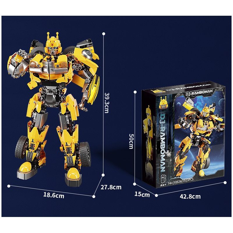 SHARP MODEL JIMULIANG PRODUCT 10526 ZAPE 10536 PHIÊN BẢN CHIẾN ĐẤU MECHA HẠNG BUMBLEBEE bộ đồ chơi xếp lắp ráp ghép mô hình Movie & Game Phim Và Trò Chơi 1923 khối