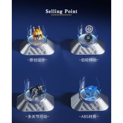 SHARP MODEL JIMULIANG PRODUCT 10527 ZAPE 10537 B-CLASS MECHA PHIÊN BẢN KHỐC LIỆT DINO bộ đồ chơi xếp lắp ráp ghép mô hình Movie & Game Phim Và Trò Chơi 1856 khối