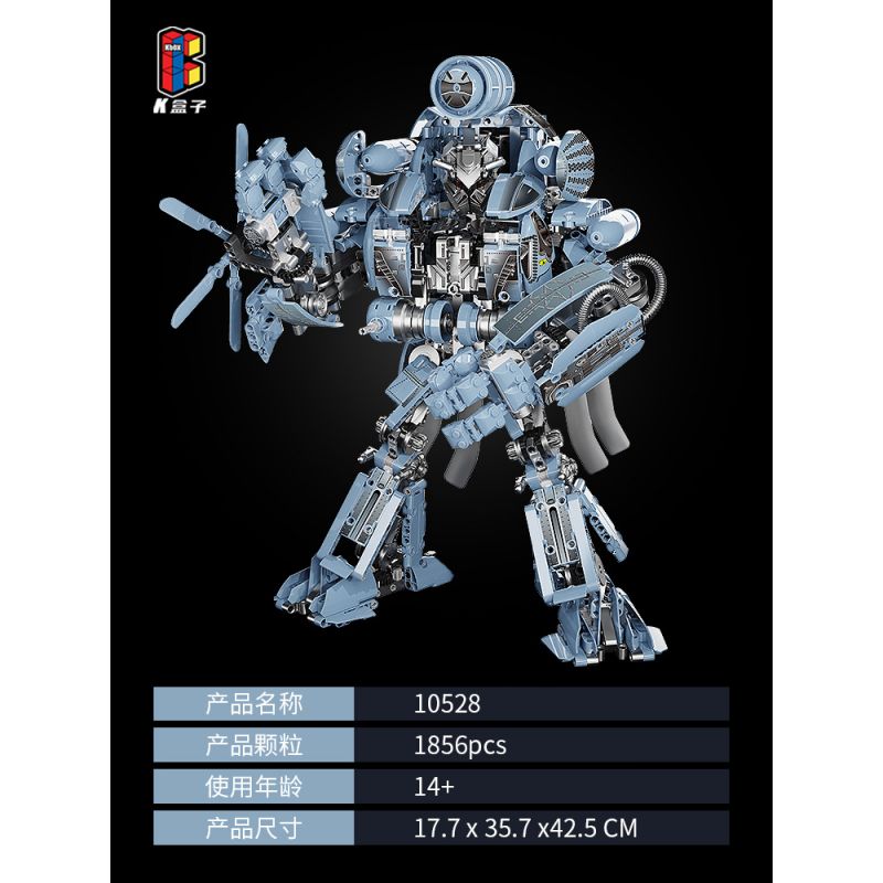 SHARP MODEL JIMULIANG PRODUCT 10528 ZAPE 10538 PHIÊN BẢN CHIẾN ĐẤU MECHA CẤP CHÓNG MẶT bộ đồ chơi xếp lắp ráp ghép mô hình Movie & Game BLACKOUT Phim Và Trò Chơi 1856 khối