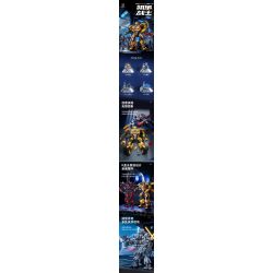 SHARP MODEL JIMULIANG PRODUCT 10528 ZAPE 10538 PHIÊN BẢN CHIẾN ĐẤU MECHA CẤP CHÓNG MẶT bộ đồ chơi xếp lắp ráp ghép mô hình Movie & Game BLACKOUT Phim Và Trò Chơi 1856 khối