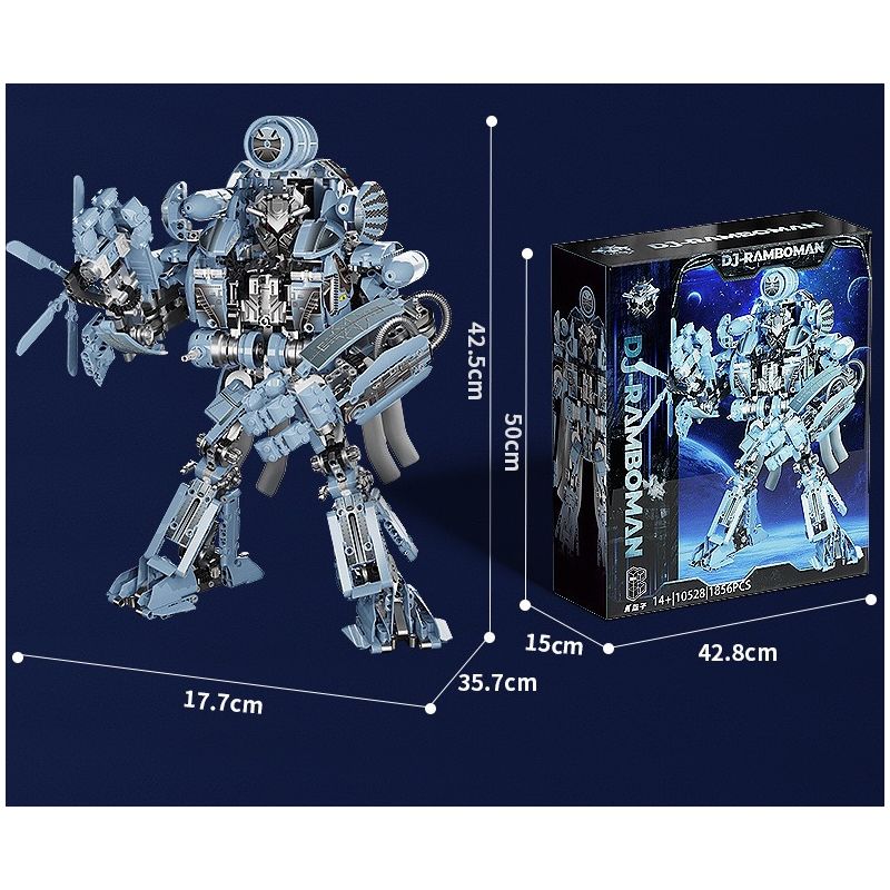 SHARP MODEL JIMULIANG PRODUCT 10528 ZAPE 10538 PHIÊN BẢN CHIẾN ĐẤU MECHA CẤP CHÓNG MẶT bộ đồ chơi xếp lắp ráp ghép mô hình Movie & Game BLACKOUT Phim Và Trò Chơi 1856 khối