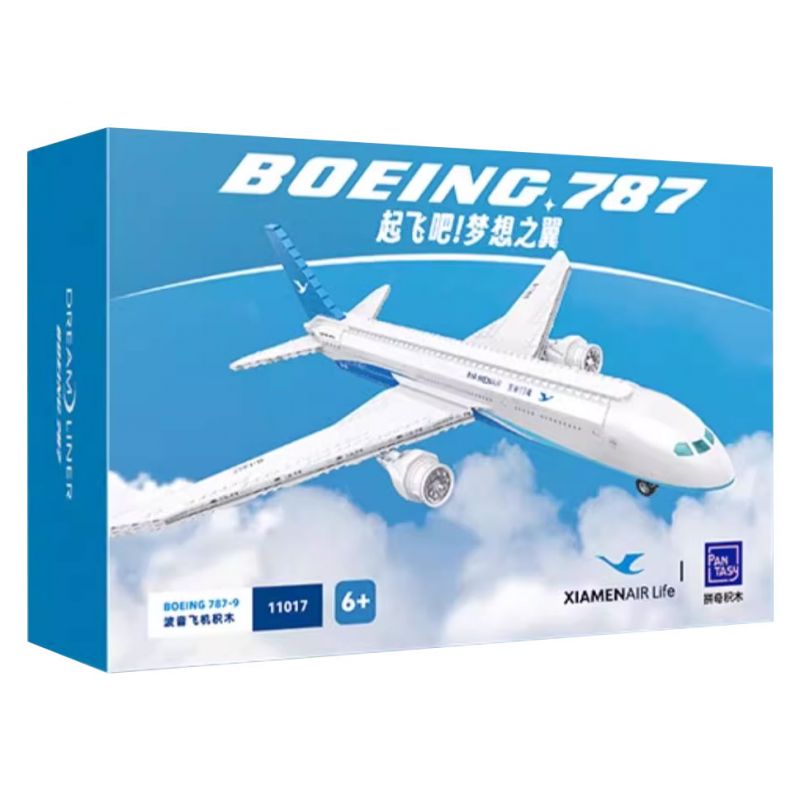 PANTASY 11017 non Lego MẪU MÁY BAY BOEING 787 CỦA HÃNG HÀNG KHÔNG XIAMEN AIRLINES bộ đồ chơi xếp lắp ráp ghép mô hình City Thành Phố 800 khối