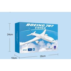 PANTASY 11017 MẪU MÁY BAY BOEING 787 CỦA HÃNG HÀNG KHÔNG XIAMEN AIRLINES bộ đồ chơi xếp lắp ráp ghép mô hình City Thành Phố 800 khối