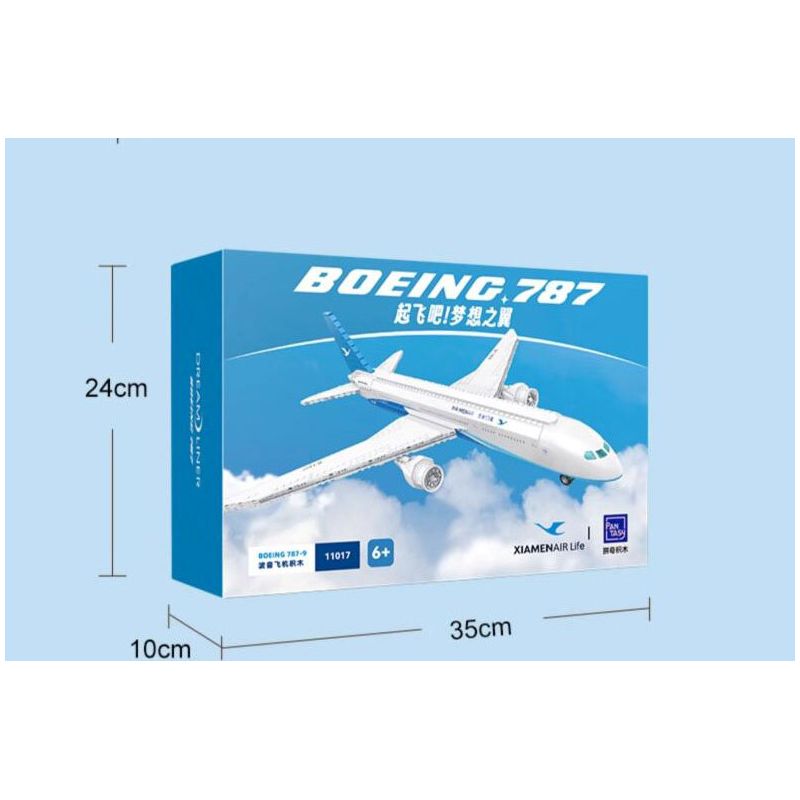 PANTASY 11017 MẪU MÁY BAY BOEING 787 CỦA HÃNG HÀNG KHÔNG XIAMEN AIRLINES bộ đồ chơi xếp lắp ráp ghép mô hình City Thành Phố 800 khối
